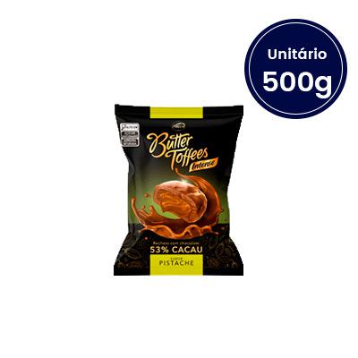 Butter Toffees Intense 53% Cacau sabor Pistache 500g