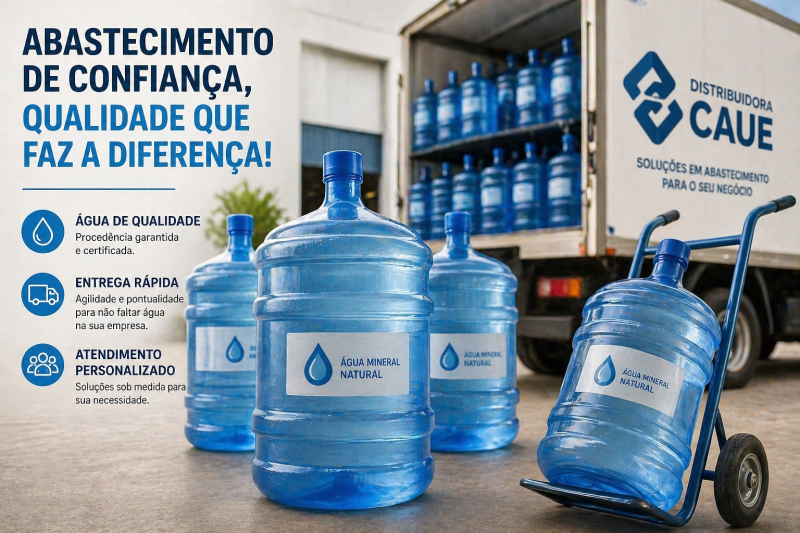 Distribuidora de galão de água: como economizar e garantir abastecimento contínuo