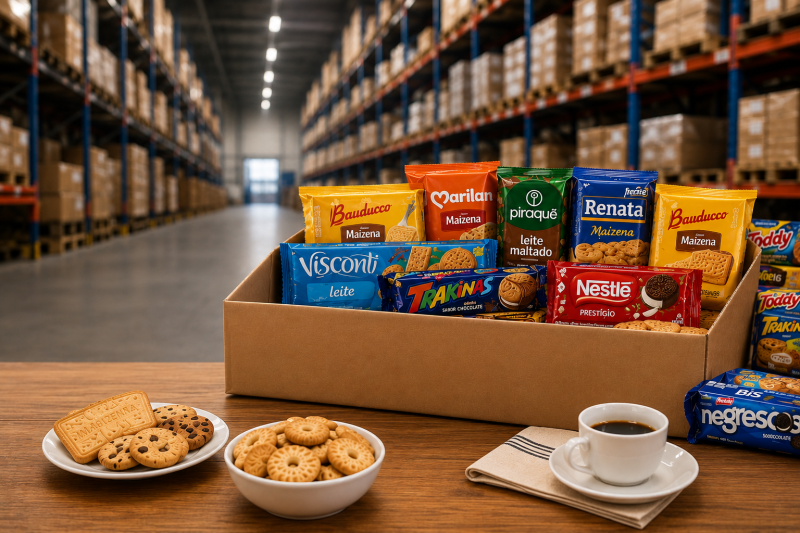 Distribuidora de bolachas e biscoitos: variedade, economia e abastecimento eficiente