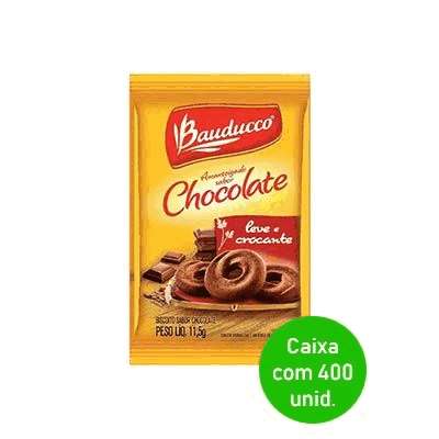Biscoito Amanteigado Chocolate Bauducco Sache 11,5g - Caixa