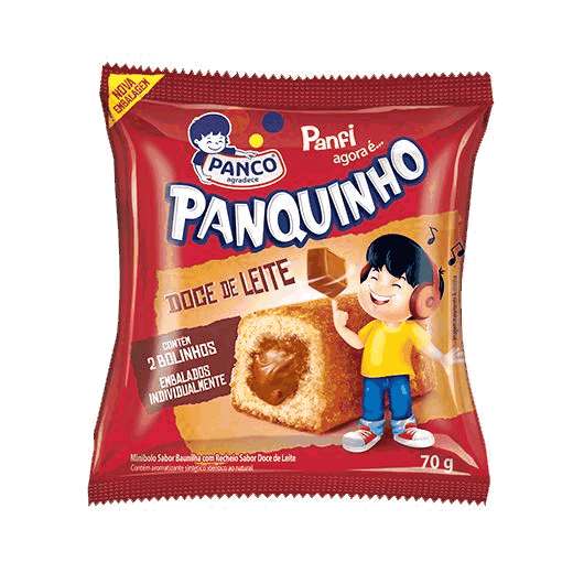 Bolinho Panquinho Doce de Leite 80g