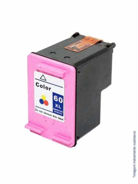 Cartucho HP 60XL Compatível Colorido