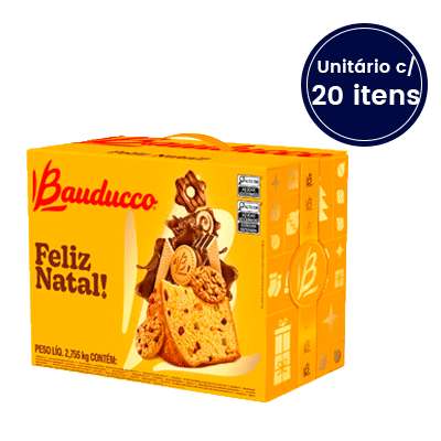 Cesta de Natal Grande Bauducco - 20 itens