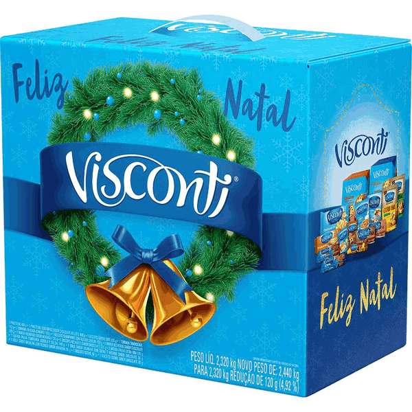 Cesta de Natal Grande Visconti - 12 itens