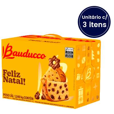 Cesta de Natal PP Bauducco - 3 itens