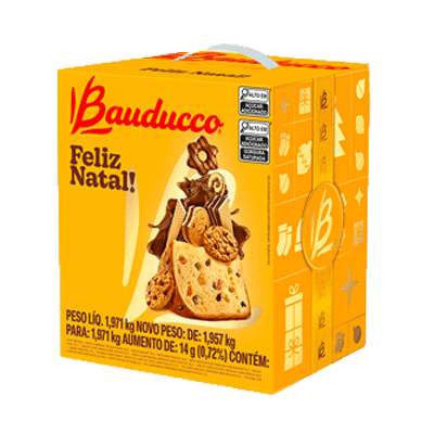 Cesta de Natal Pequena Bauducco - 15 itens
