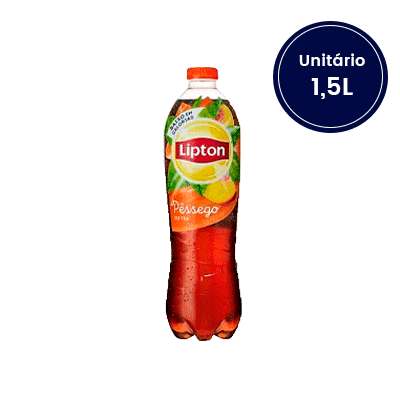 Chá Lipton Zero 1,5 L Sabor Pêssego