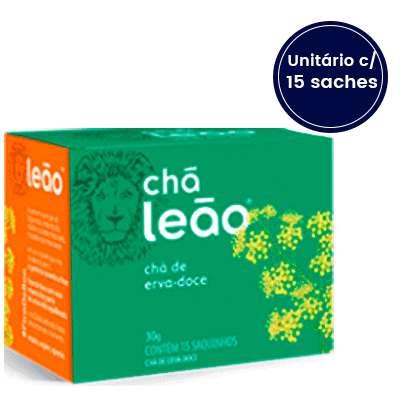 Chá de Erva Doce Leão com 15 Saches