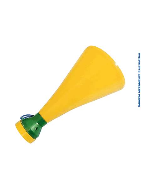Corneta da Copa 25.5X13.5 Verde/Amarelo