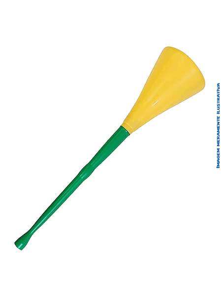 Corneta da Copa 57.5X13.5 Verde/Amarelo