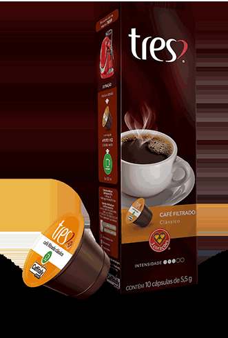Cápsulas 3 Corações Café Filtrado - Caixa com 10 Unidades