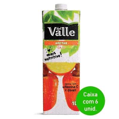 Del Valle Néctar de Caju 1 Litro - Caixa com 6 unidades