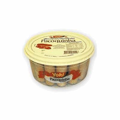 Doce de Amendoim Paçoca Rolha Yoki - Pote com 50 Unidades