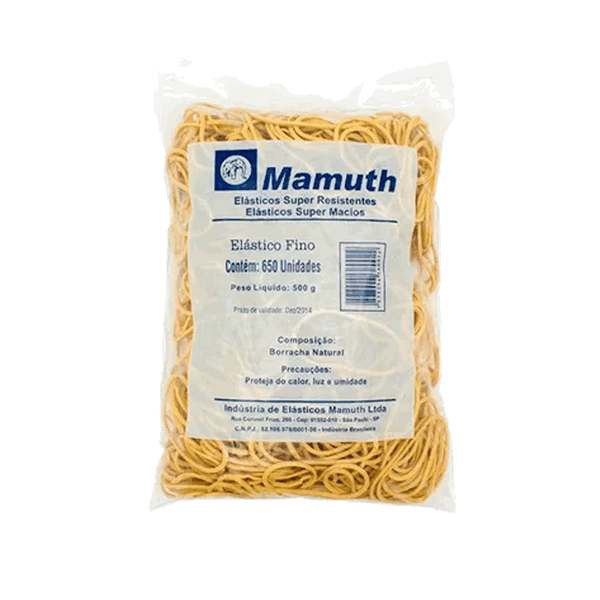 Elástico Látex n°18 Mamuth - Pacote com 500g
