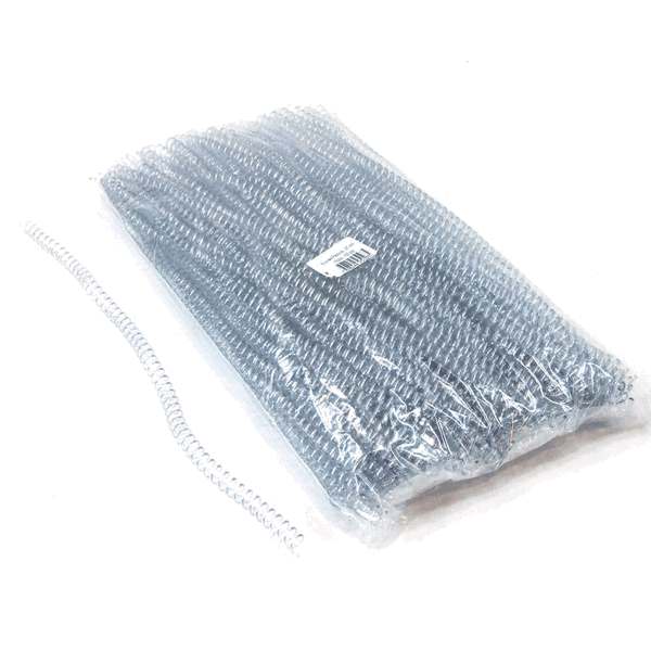Espiral Encadernação Transparente 9mm para 50 Folhas - Pct. 100