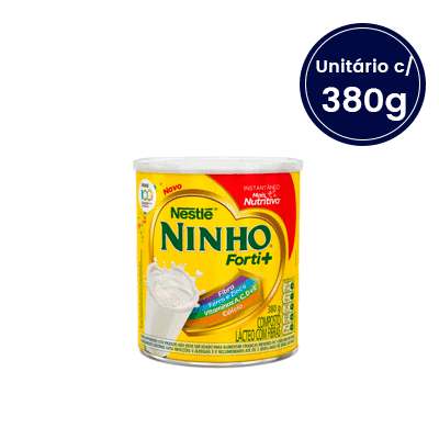 Leite Em Pó Instantâneo Ninho Forti+ - Lata Com 380g