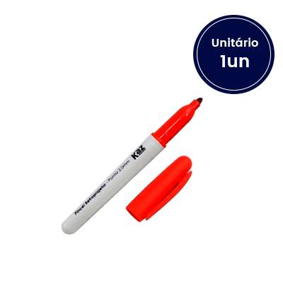 Marcador Permanente Vermelho Kaz