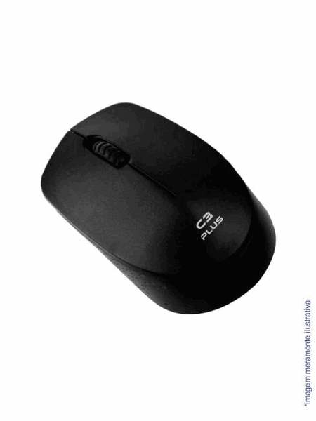 Mouse Óptico sem Fio 12m C3 Plus 2.4g