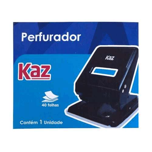 Perfurador de Papel Kaz - 2 Furos para 25 Folhas