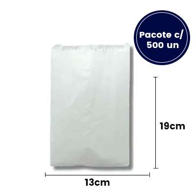 Saco de Papel Mono Viagem 13x19cm 1 com 500 un