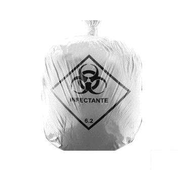 Saco para Lixo Infectante Branco 50L Pacote com 100 Unidades