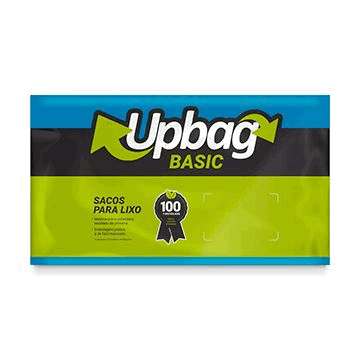 Saco para Lixo Up Bag Basic Azul 110L pacote com 50 Unidades