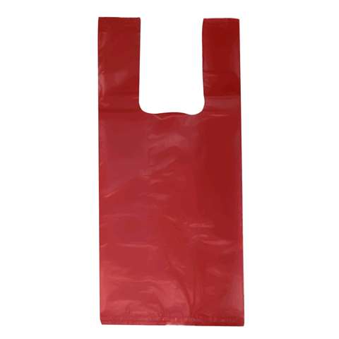 Sacola Colorida Vermelha Pacote 5 kg 30x40