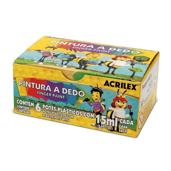 Tinta Guache Acrilex 6 Cores - 15ml