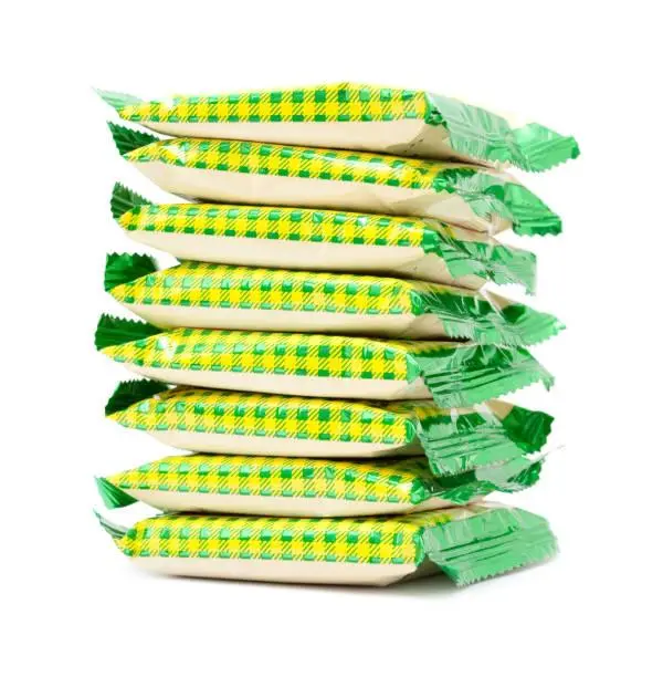 Biscoitos embalados individualmente